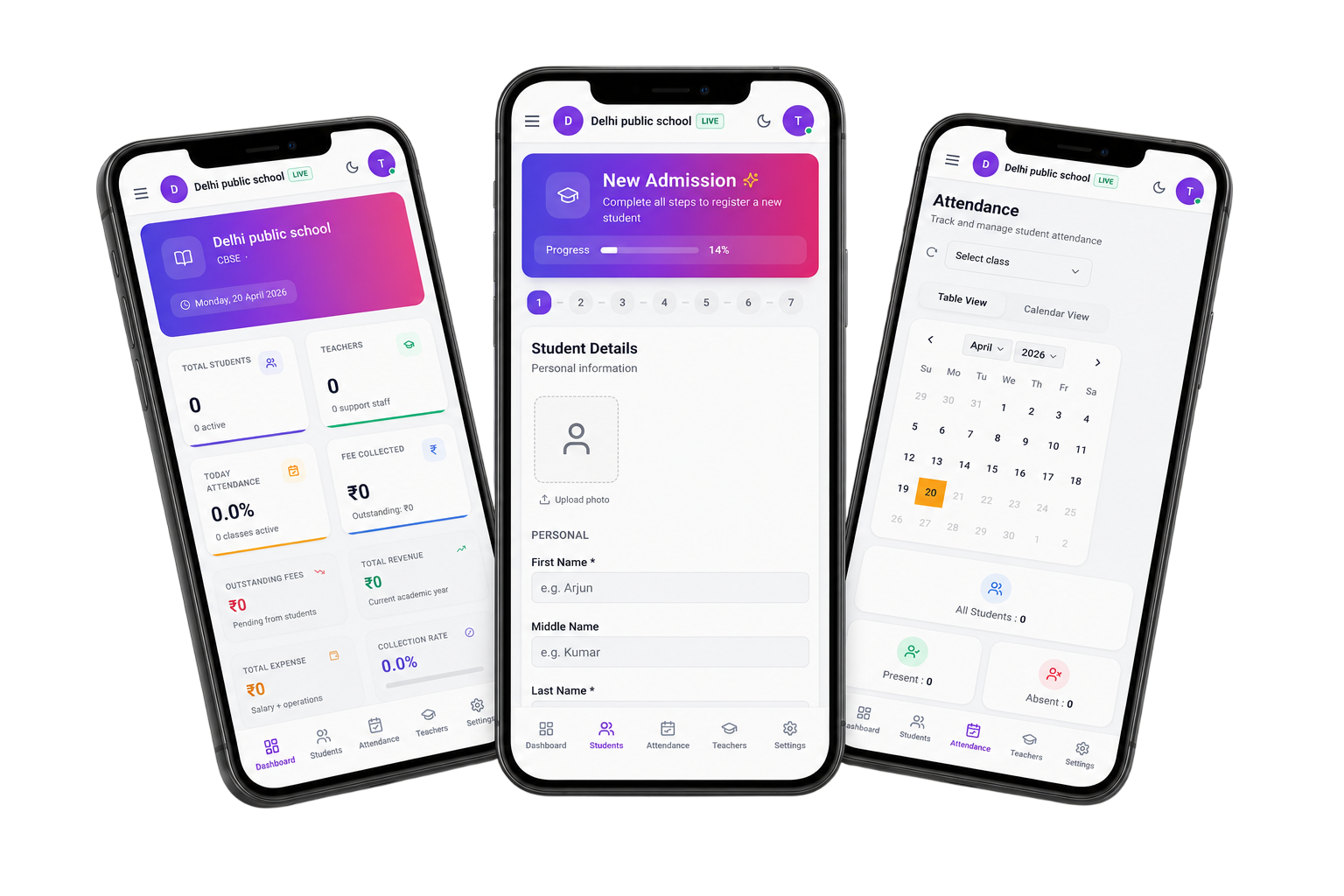 Karomanage school management mobile app